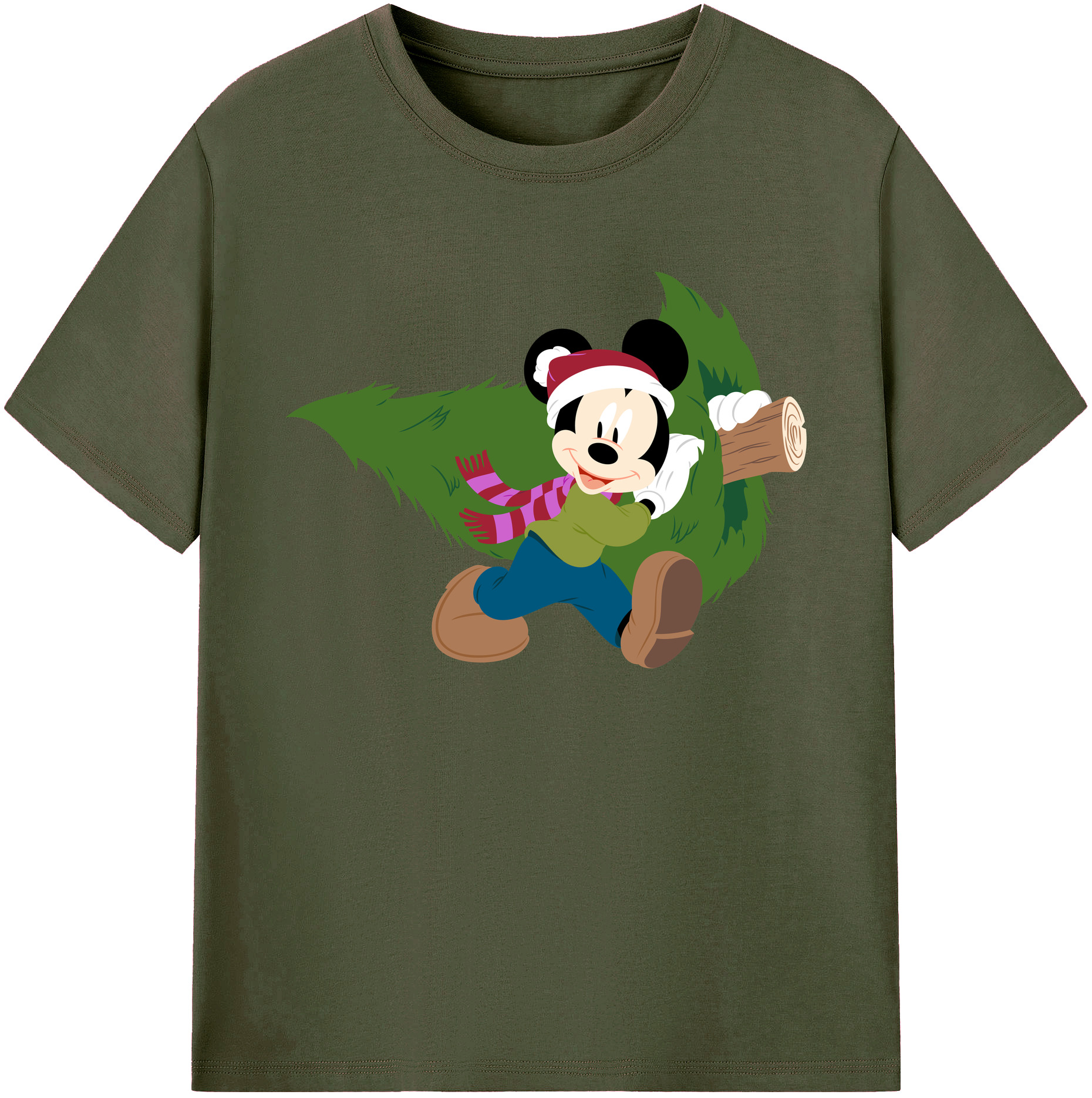 ミッキーマウス Mickey Mouse 綿100％ メンズ半袖Tシャツ｜肌触りやわらか＆通気性